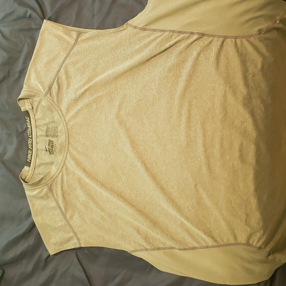 Nike Pro Combat Sleeveless Gray Workout shirt